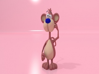 儿童小猴子C4D模型