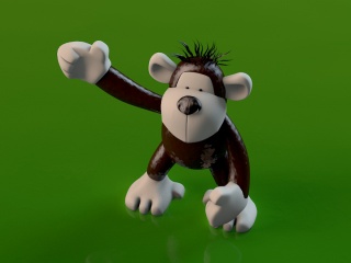 玩具猴子C4D模型