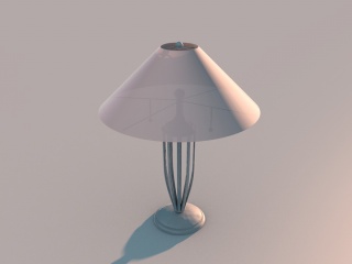 欧式创意台灯C4D模型