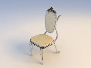 高档法式餐椅C4D模型