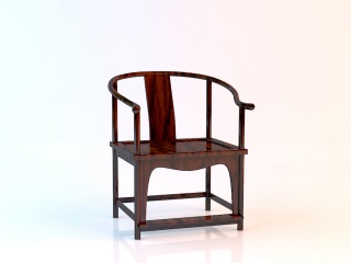 实木圈椅C4D模型