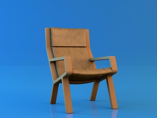 创意休闲椅C4D模型