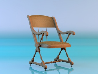 高档休闲椅C4D模型