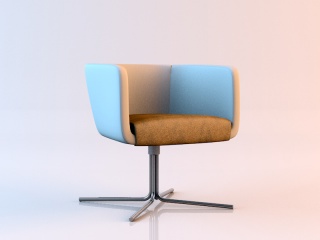 时尚休闲椅C4D模型