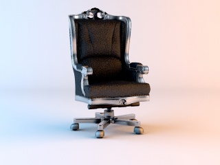 欧式古典老板椅C4D模型