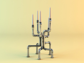 蜡烛台C4D模型