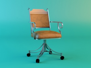 欧式办公椅C4D模型