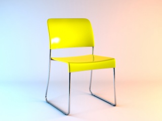 快餐店椅子C4D模型