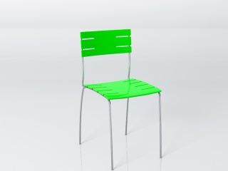 绿色靠背椅C4D模型