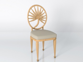 木质软座椅C4D模型
