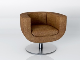 圆形沙发椅C4D模型