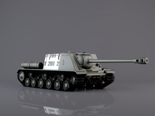 苏联ISU-152反坦克C4D模型