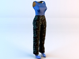 女士夏季衣服C4D模型