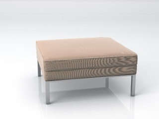 方块沙发凳C4D模型