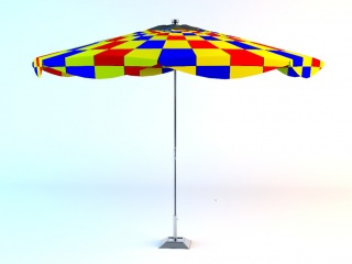 遮阳伞C4D模型