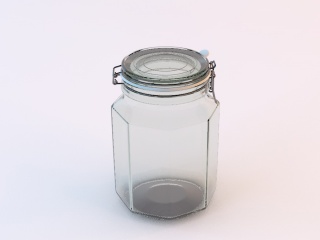 玻璃罐子C4D模型