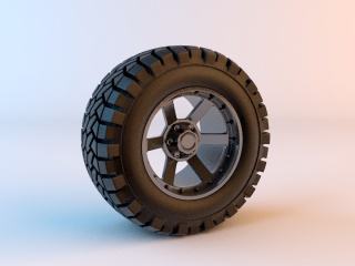 汽车轮胎C4D免费模型c4d模型