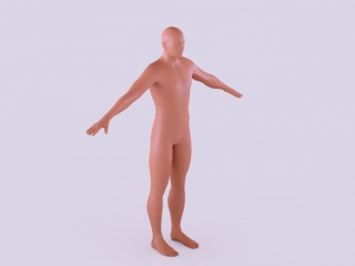 男性人体C4D模型