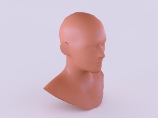 男性头部C4D模型