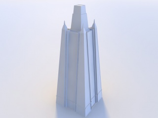 建筑1C4D模型