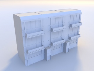 居民楼C4D模型