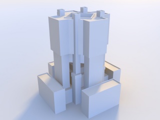城市建筑C4D模型