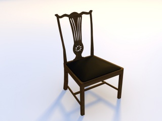 简约太师椅C4D模型