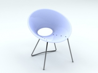圆形休闲座椅C4D模型