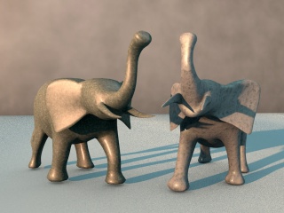 动物大象装饰品C4D模型