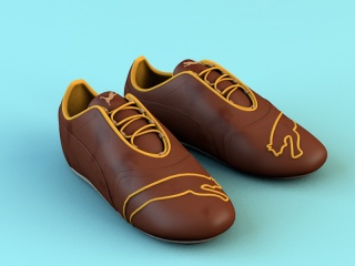 彪马运动鞋C4D模型