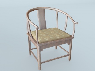中式椅子C4D模型