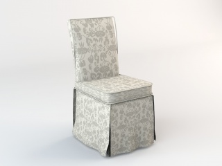 布艺宴会椅C4D模型