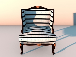 老式沙发椅C4D模型