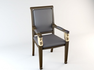法式椅子C4D模型