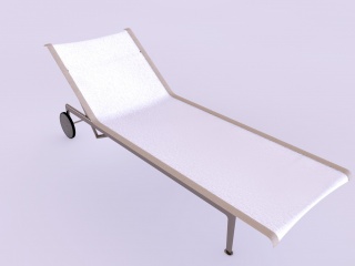 折叠躺椅C4D模型
