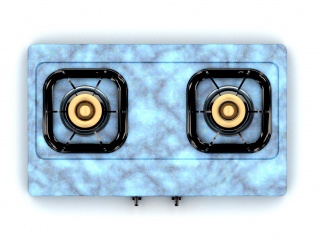 煤气灶C4D模型