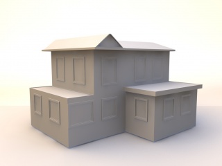 房子建筑11C4D模型