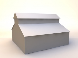 农村房子C4D模型