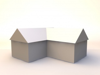 房子建筑21C4D模型