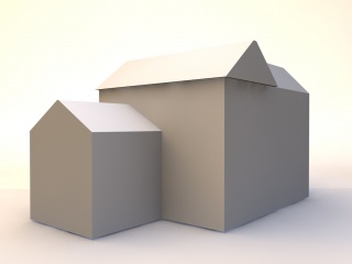 房子建筑28C4D模型