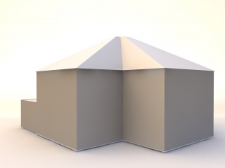 房子建筑34C4D模型