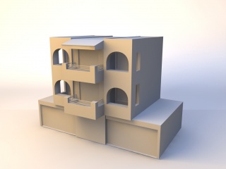 房子建筑5C4D模型