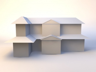 房子建筑7C4D模型