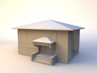 房子建筑8C4D模型