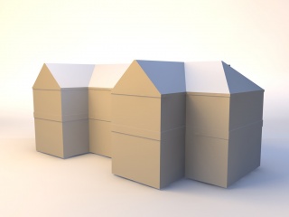 房子建筑9C4D模型