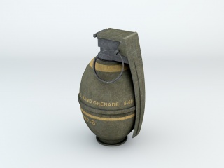 美式手榴弹C4D模型