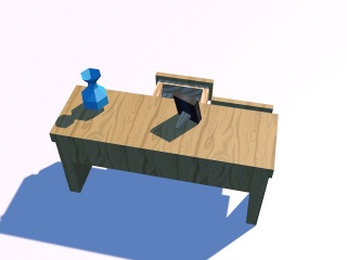 卡通桌椅C4D模型