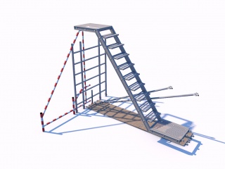 梯形桁架C4D模型
