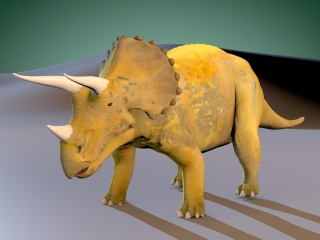 三角恐龙C4D模型