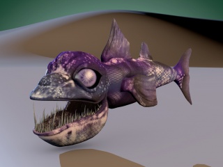 盾皮鱼C4D模型